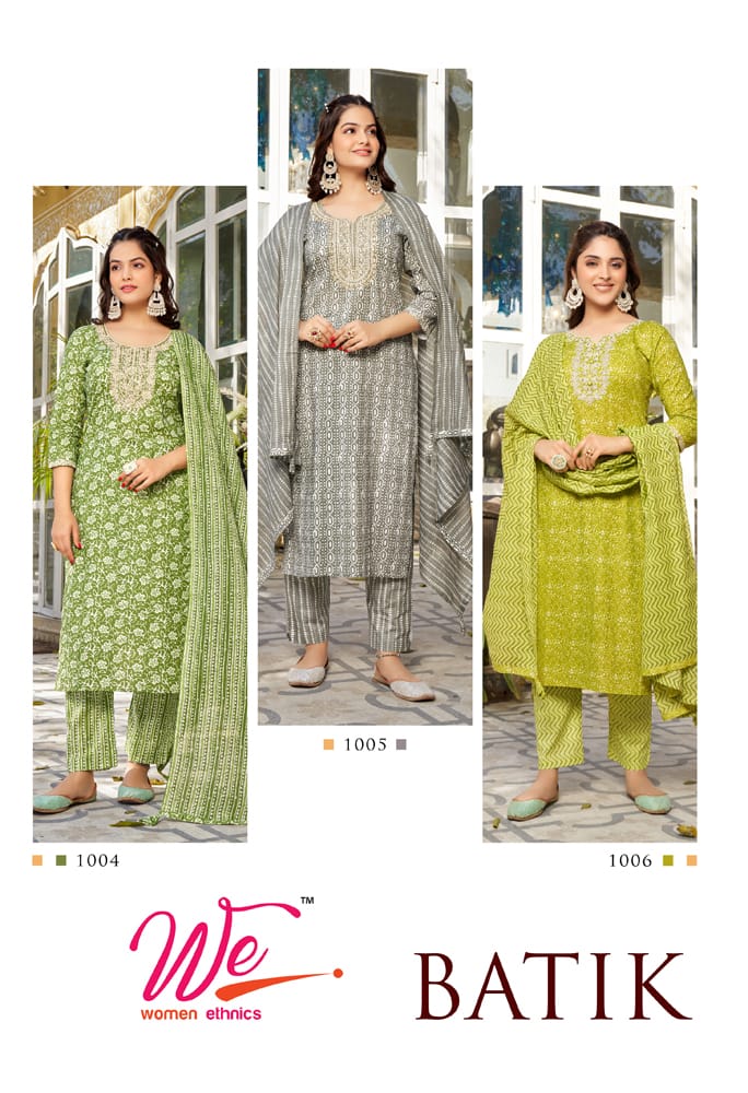 Batk By We 1001-1006 Readymade Salwar Suits Catalog